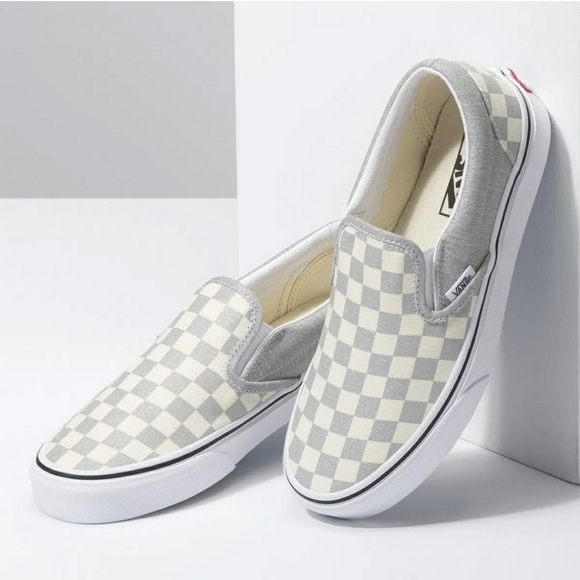 Vans Classic Slip-On 'Checkerboard - Silver'Sneakers/ShoesSilver/True Wh… - Picture 1 of 12